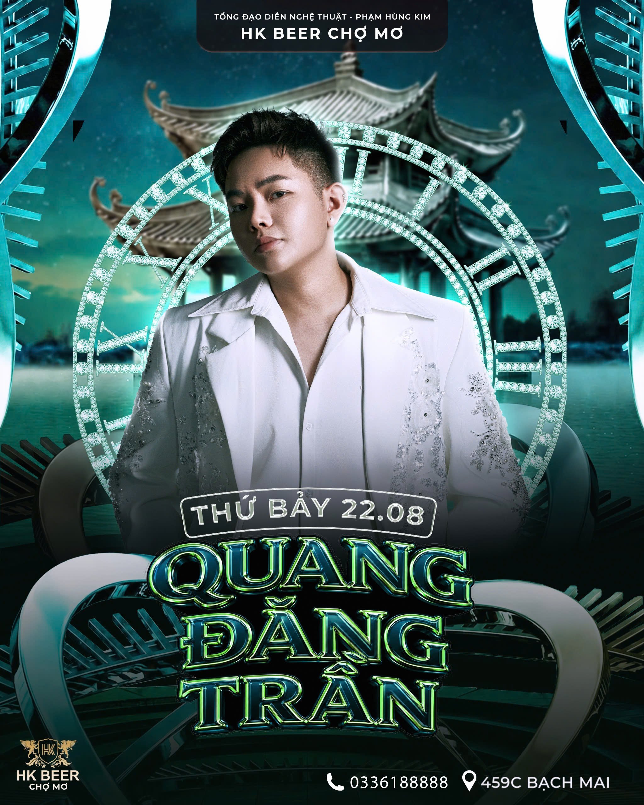 Special Liveshow Quang Đăng Trần tại HK Beer Chợ Mơ – Đêm nhạc bùng nổ ngày 22/08