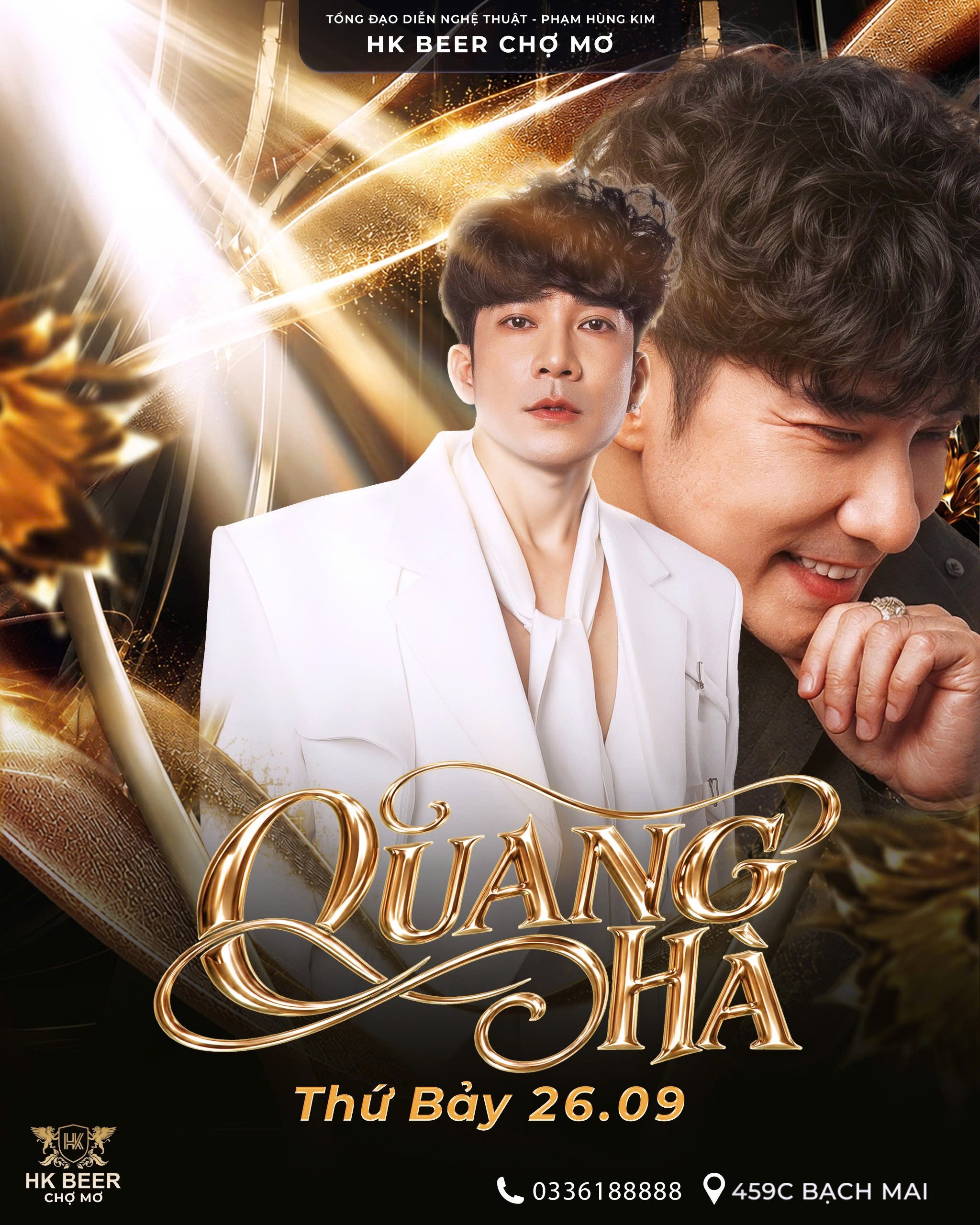 Liveshow Quang Hà tại HK Chợ Mơ - Đêm nhạc không thể bỏ lỡ vào 26/09